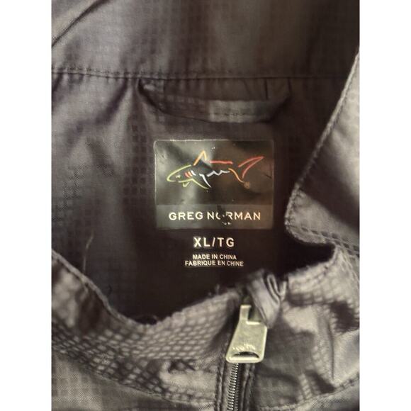 Greg Norman Men Short Sleeve Golf Pullover Windbreaker Zip XL Water Resistant - Picture 3 of 10